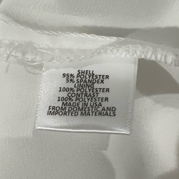 Wayf White Dress with Floral Lace Yoke - Picture 12 of 13